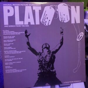 Platoon Soundtrack LP 12" Vinyl Record Original Vintage